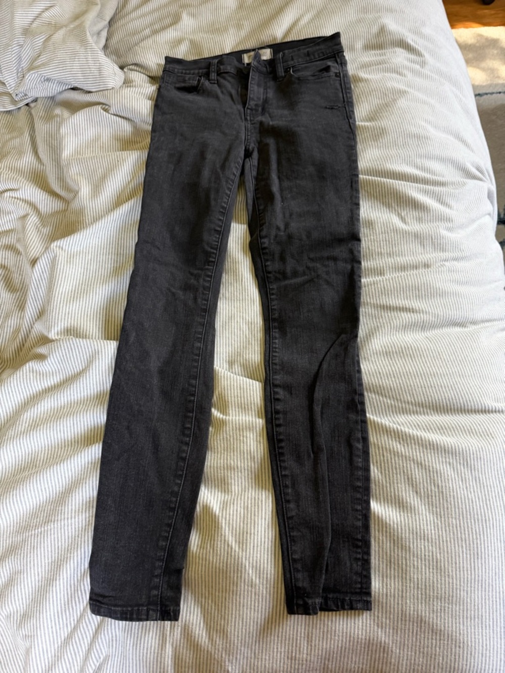 Madewell Washed Black Skinny Jeans